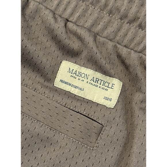 Maison Article Mens Premium Basketball Shorts Lot x2 Sz XL Teal Plum Zip Pockets - Picture 13 of 16